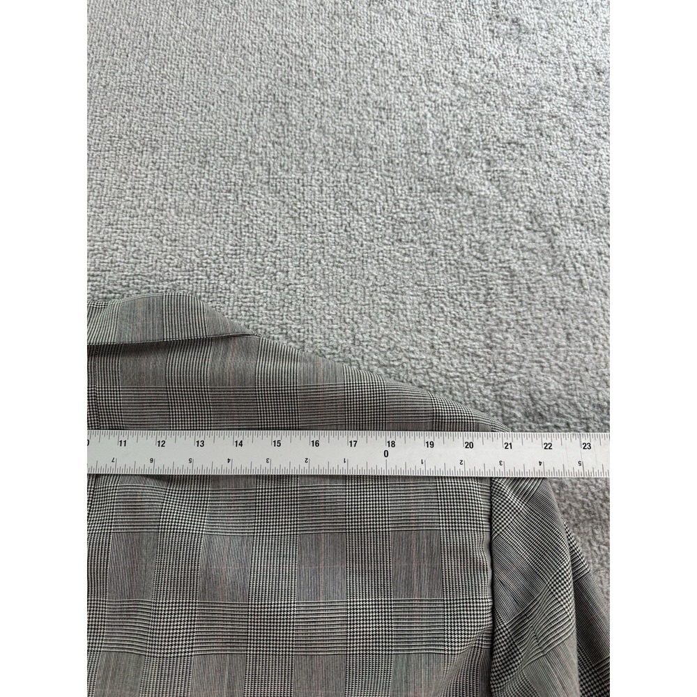 Vintage Brooks Brothers Suit 40 L Black White Wool Glen Plaid Luxury USA 40x30 - Picture 9 of 16